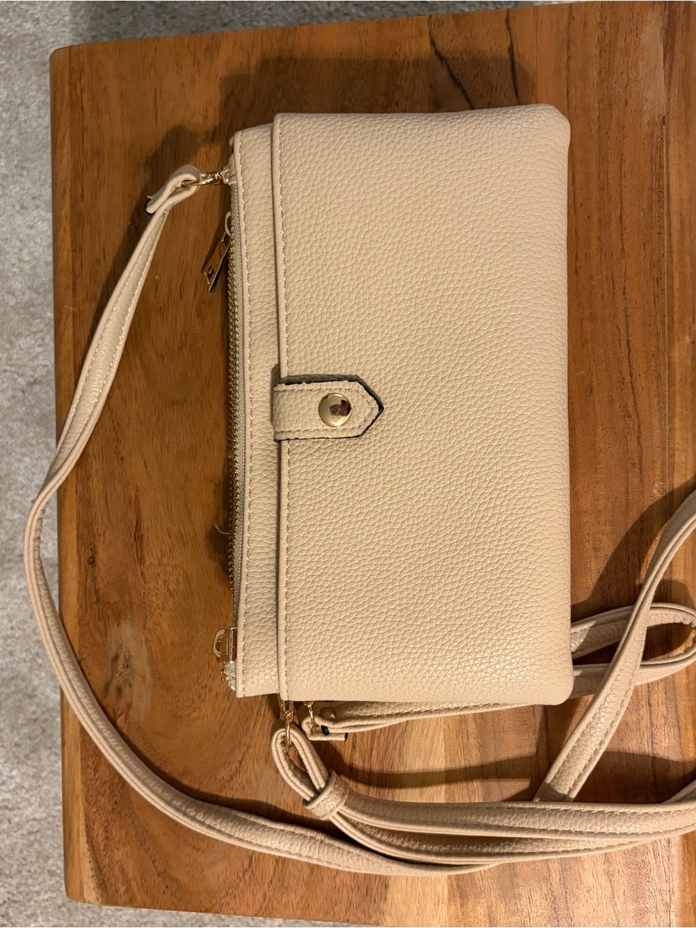 Cream Crossbody Wallet Purse - Versatile Women’s Bag